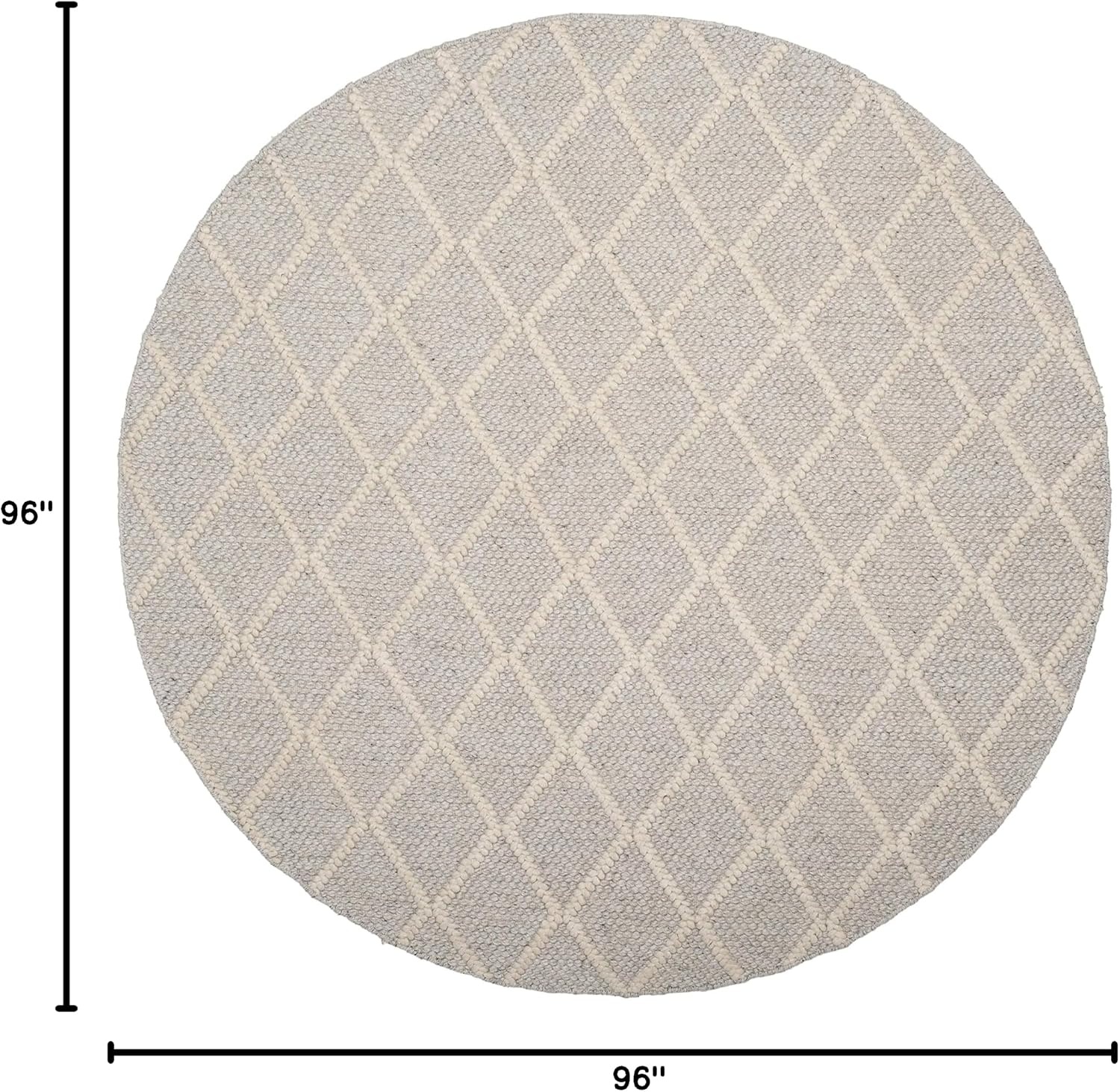 image:imageSAFAVIEH Area Rug 8x10 Natura Collection Large Ivory amp Ivory Handmade Wool amp Viscose Ideal for Living Room Bedroom Dining Space NAT310ASilverIvory