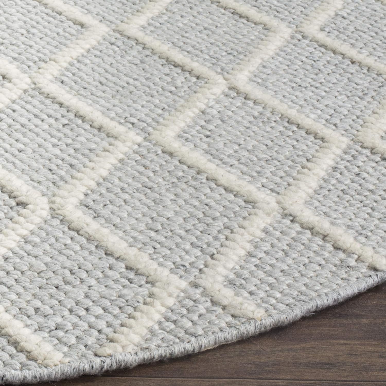 image:imageSAFAVIEH Area Rug 8x10 Natura Collection Large Ivory amp Ivory Handmade Wool amp Viscose Ideal for Living Room Bedroom Dining Space NAT310ASilverIvory
