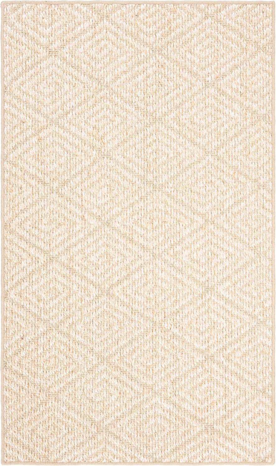 image:imageSAFAVIEH Area Rug 8x10 Palm Beach Collection Large Beige amp Beige Sisal Jacquard Weave Ideal for Living Room Bedroom Office Dining Space PAB360ABeige