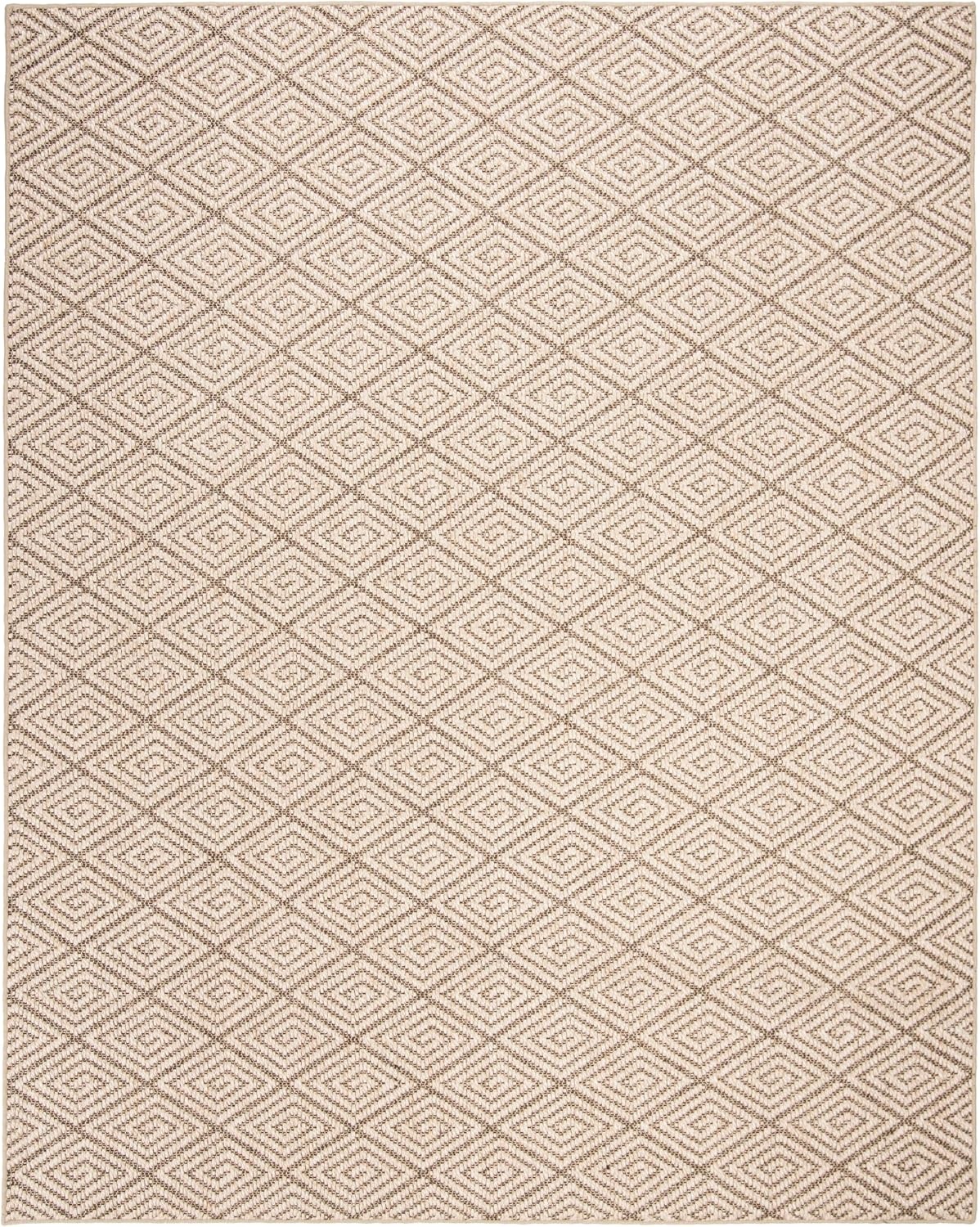 image:imageSAFAVIEH Area Rug 8x10 Palm Beach Collection Large Beige amp Beige Sisal Jacquard Weave Ideal for Living Room Bedroom Office Dining Space PAB360ABeigeBrown