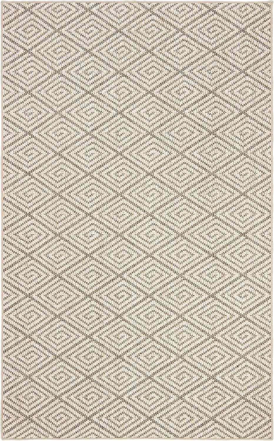 image:imageSAFAVIEH Area Rug 8x10 Palm Beach Collection Large Beige amp Beige Sisal Jacquard Weave Ideal for Living Room Bedroom Office Dining Space PAB360ABeigeBrown