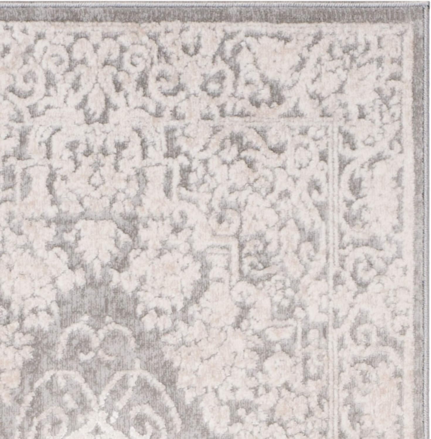 image:imageSAFAVIEH Area Rug 8x10 Reflection Collection Large Cream amp Ivory NonShedding amp Easy Cleaning Ideal for Living Room Bedroom Dining Space RFT664DLight GreyCream