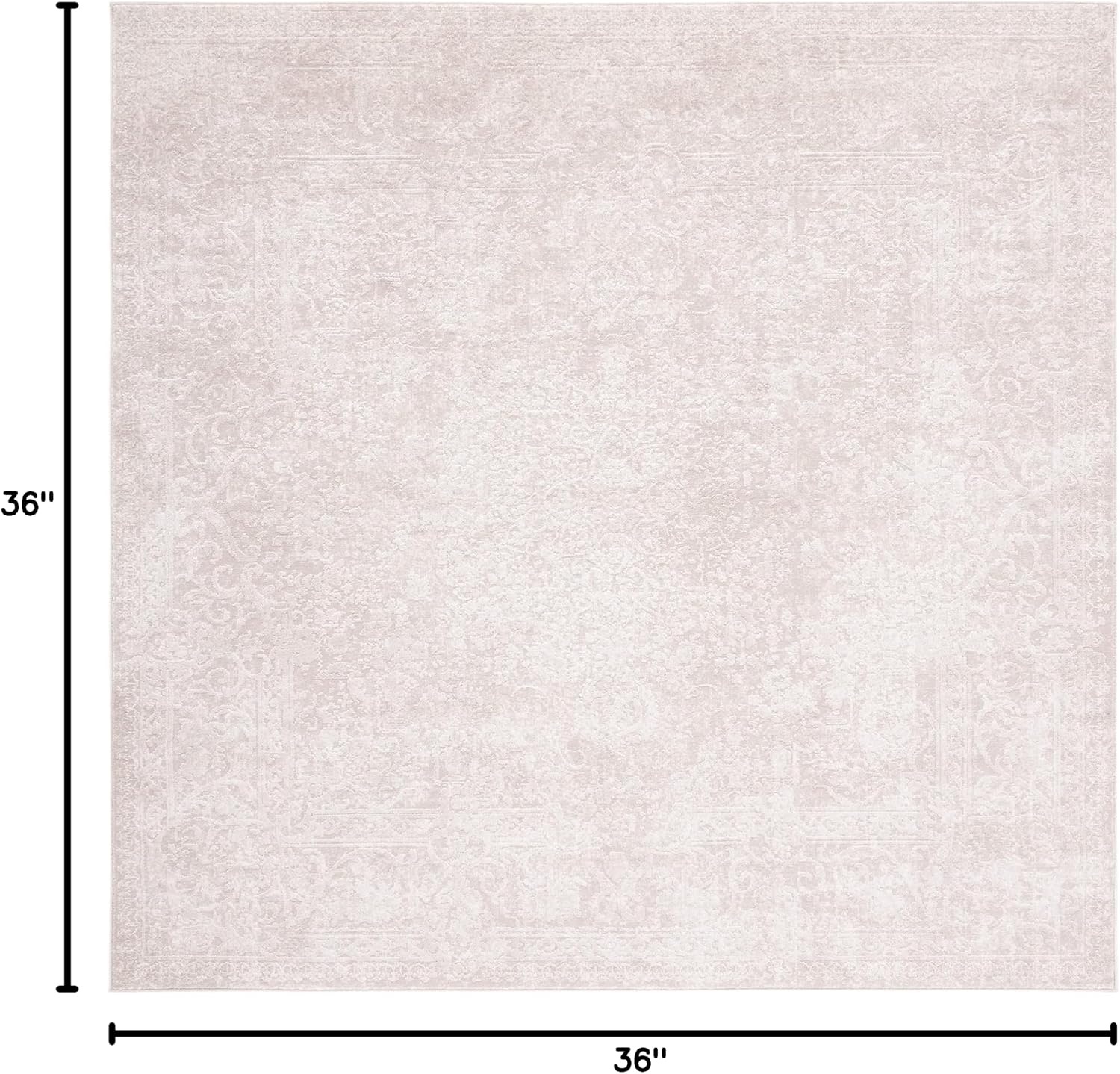 image:imageSAFAVIEH Area Rug 8x10 Reflection Collection Large Cream amp Ivory NonShedding amp Easy Cleaning Ideal for Living Room Bedroom Dining Space RFT664DCremeIvory