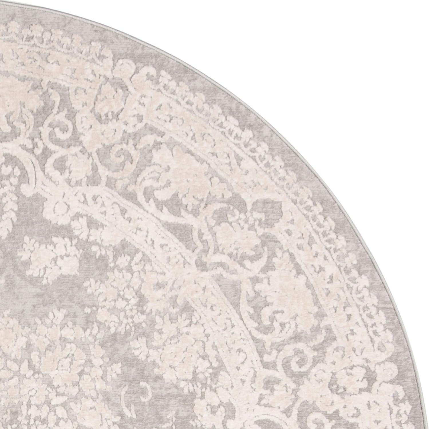 image:imageSAFAVIEH Area Rug 8x10 Reflection Collection Large Cream amp Ivory NonShedding amp Easy Cleaning Ideal for Living Room Bedroom Dining Space RFT664DLight GreyCream