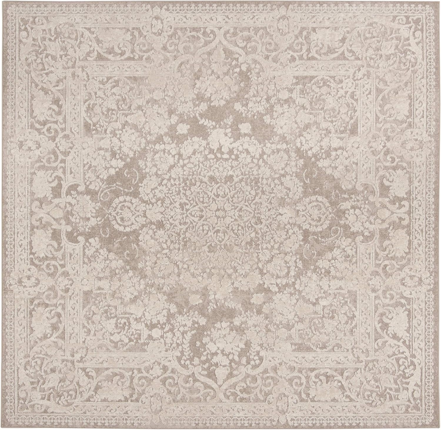 image:imageSAFAVIEH Area Rug 8x10 Reflection Collection Large Cream amp Ivory NonShedding amp Easy Cleaning Ideal for Living Room Bedroom Dining Space RFT664DBeigeCream