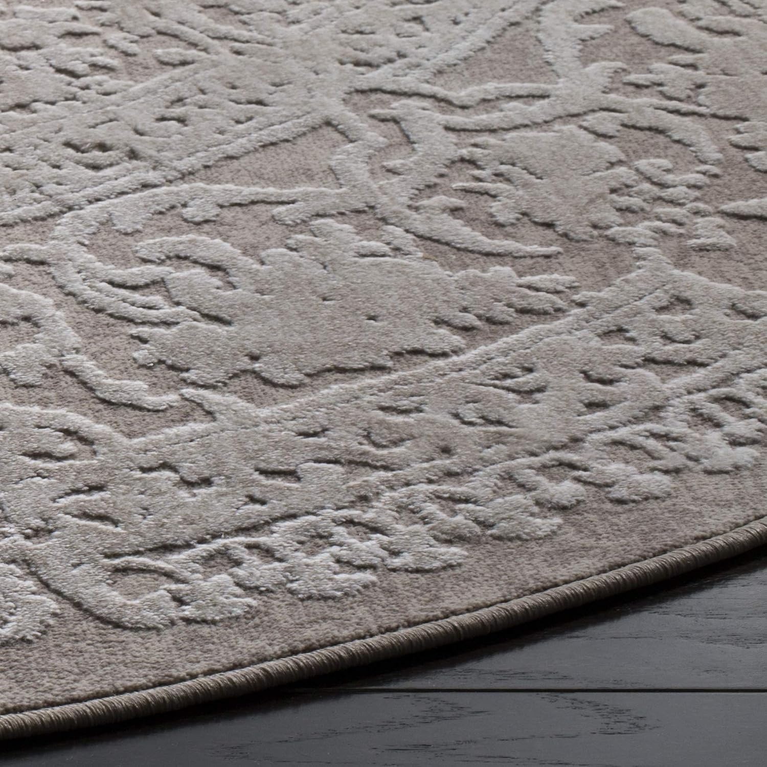 image:imageSAFAVIEH Area Rug 8x10 Reflection Collection Large Cream amp Ivory NonShedding amp Easy Cleaning Ideal for Living Room Bedroom Dining Space RFT664DBeigeCream
