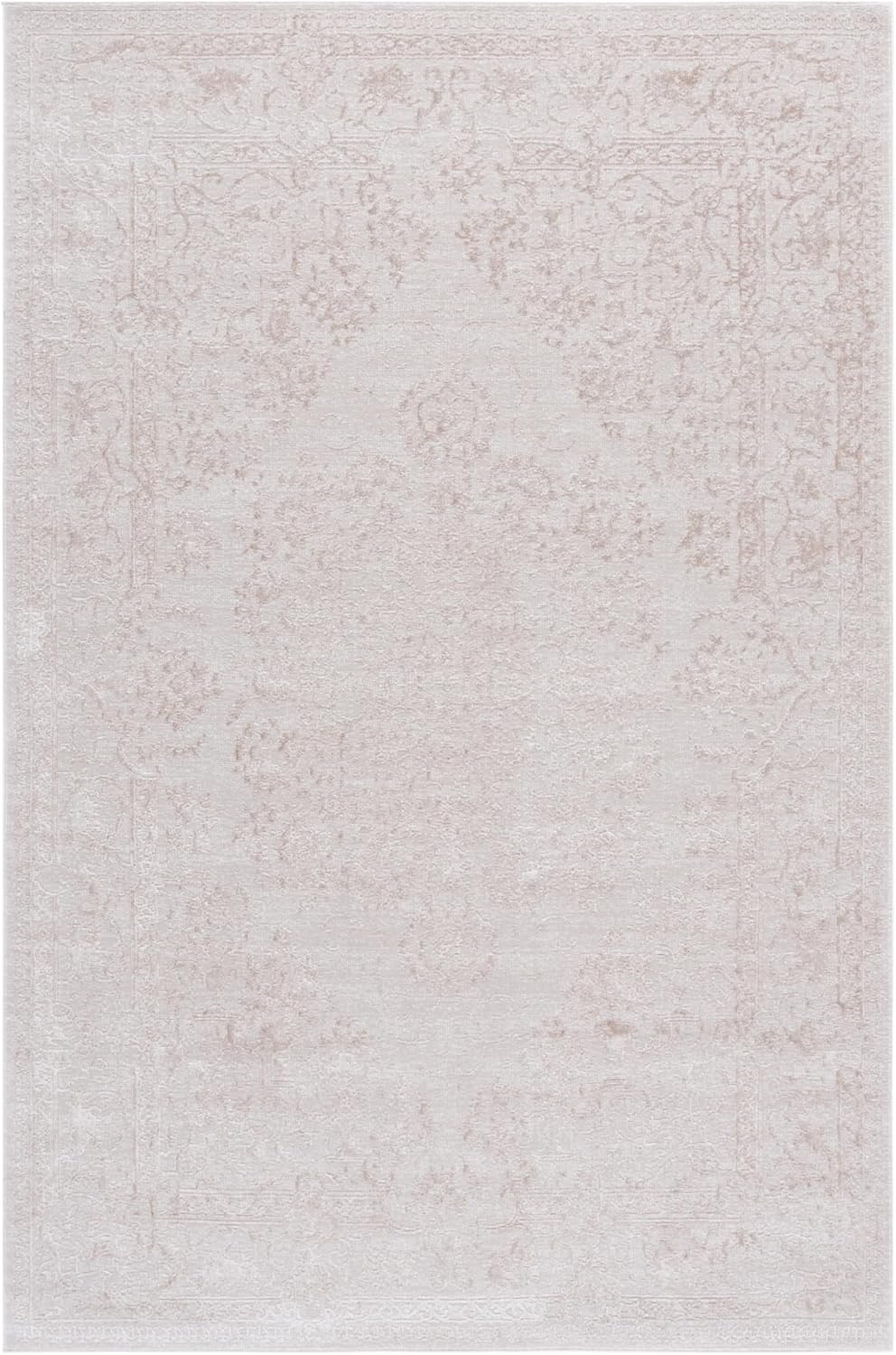 image:imageSAFAVIEH Area Rug 8x10 Reflection Collection Large Cream amp Ivory NonShedding amp Easy Cleaning Ideal for Living Room Bedroom Dining Space RFT664DCremeIvory