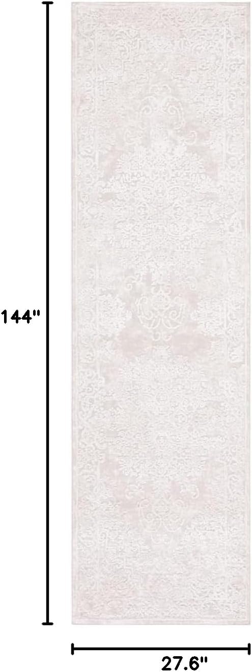 image:imageSAFAVIEH Area Rug 8x10 Reflection Collection Large Cream amp Ivory NonShedding amp Easy Cleaning Ideal for Living Room Bedroom Dining Space RFT664DCremeIvory