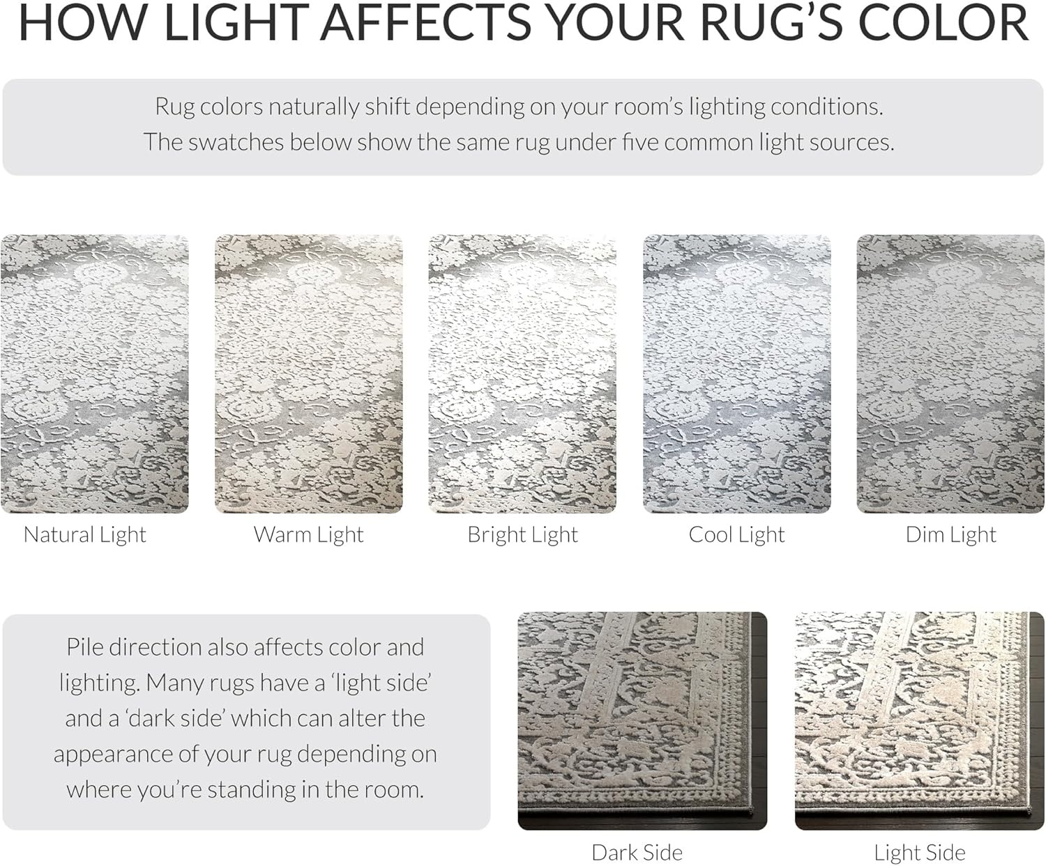 image:imageSAFAVIEH Area Rug 8x10 Reflection Collection Large Cream amp Ivory NonShedding amp Easy Cleaning Ideal for Living Room Bedroom Dining Space RFT664DDark GreyCream