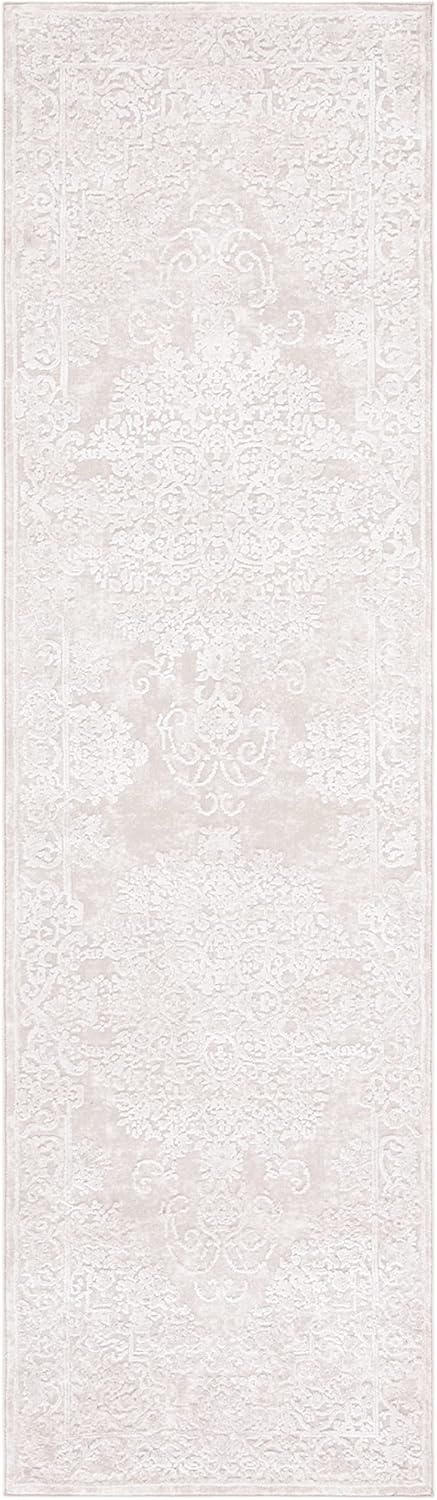 image:imageSAFAVIEH Area Rug 8x10 Reflection Collection Large Cream amp Ivory NonShedding amp Easy Cleaning Ideal for Living Room Bedroom Dining Space RFT664DCremeIvory