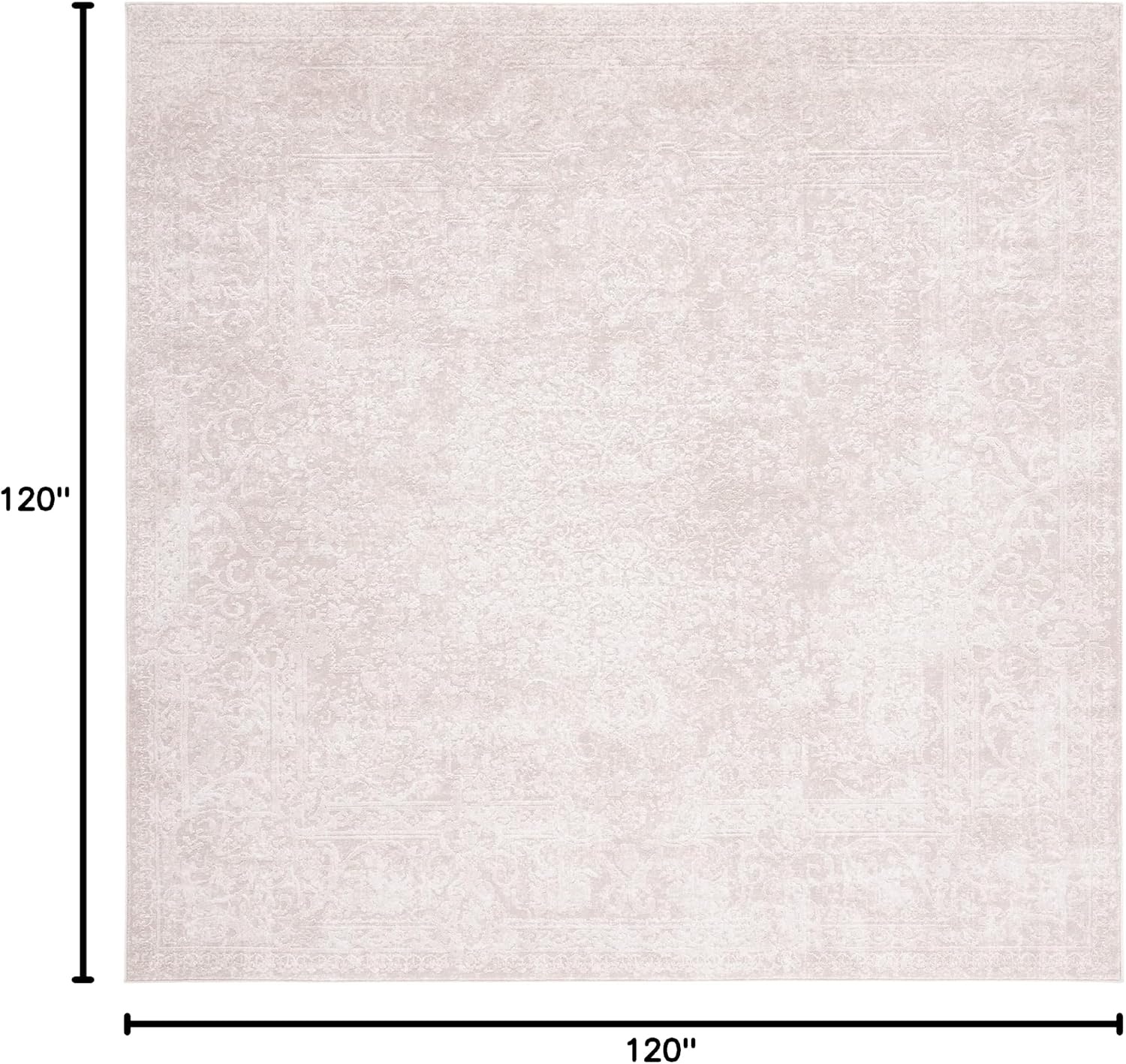 image:imageSAFAVIEH Area Rug 8x10 Reflection Collection Large Cream amp Ivory NonShedding amp Easy Cleaning Ideal for Living Room Bedroom Dining Space RFT664DCremeIvory