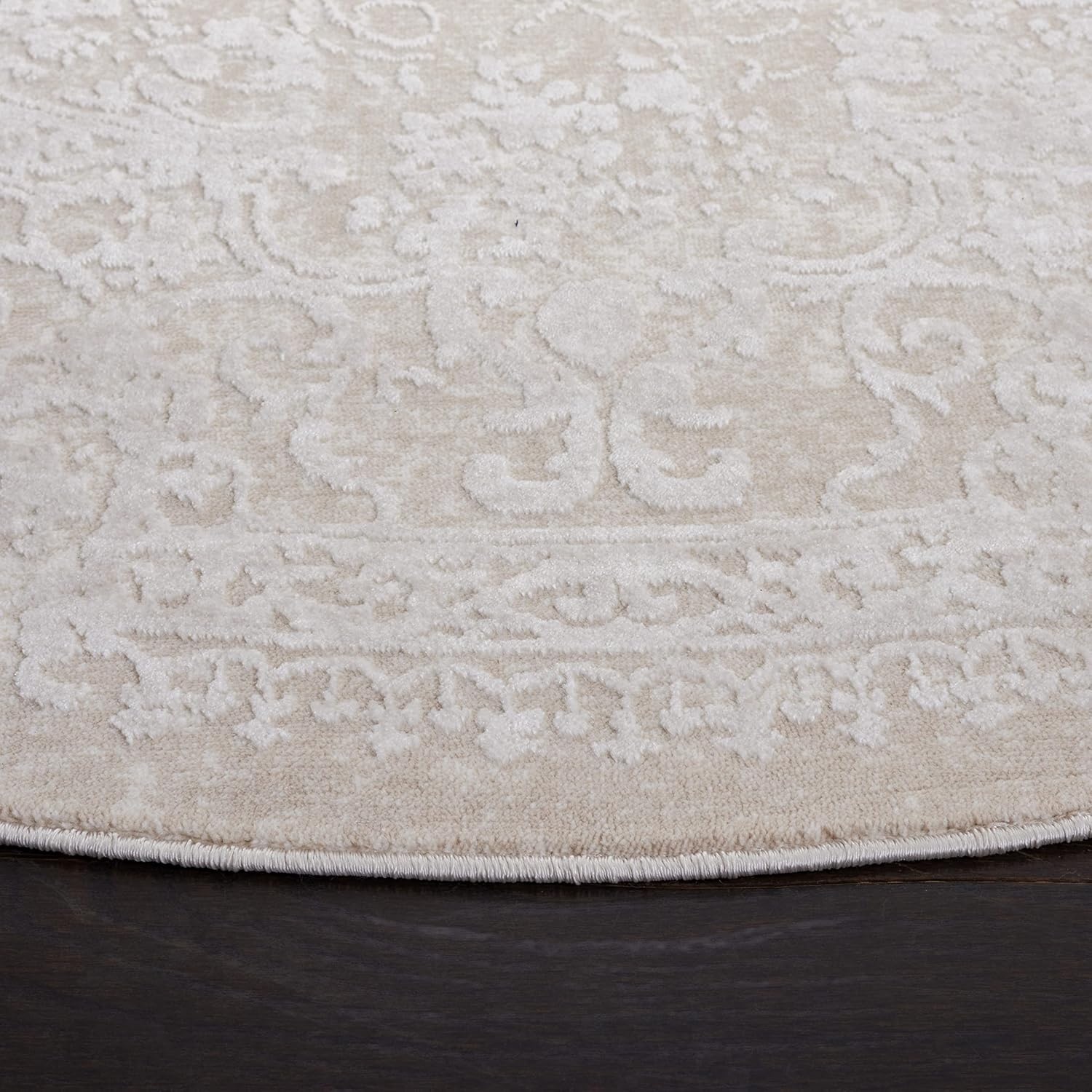 image:imageSAFAVIEH Area Rug 8x10 Reflection Collection Large Cream amp Ivory NonShedding amp Easy Cleaning Ideal for Living Room Bedroom Dining Space RFT664DCremeIvory