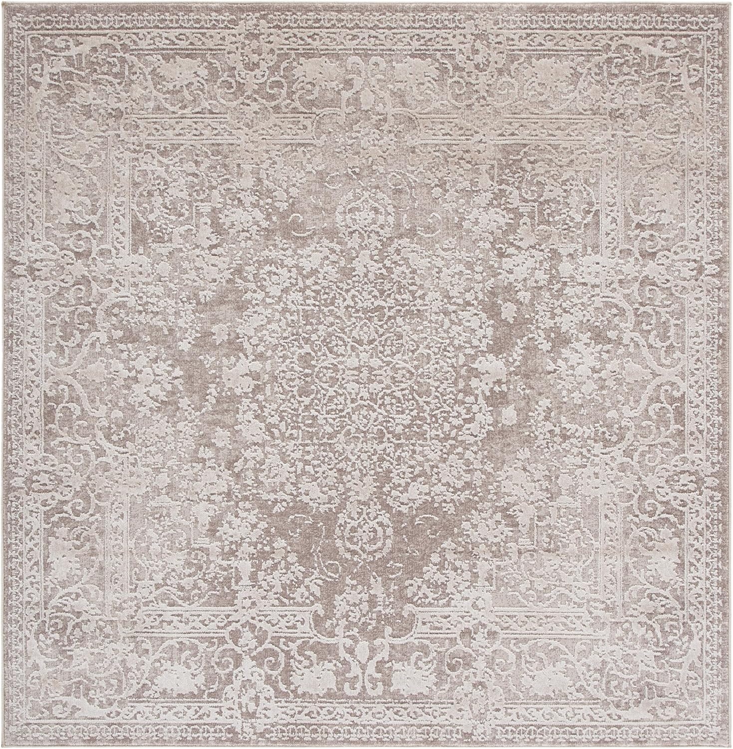 image:imageSAFAVIEH Area Rug 8x10 Reflection Collection Large Cream amp Ivory NonShedding amp Easy Cleaning Ideal for Living Room Bedroom Dining Space RFT664DBeigeCream