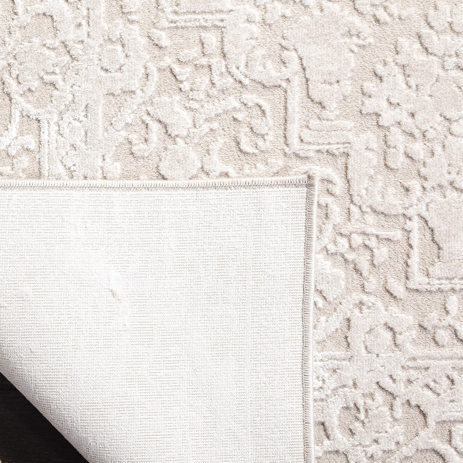 image:imageSAFAVIEH Area Rug 8x10 Reflection Collection Large Cream amp Ivory NonShedding amp Easy Cleaning Ideal for Living Room Bedroom Dining Space RFT664DCremeIvory