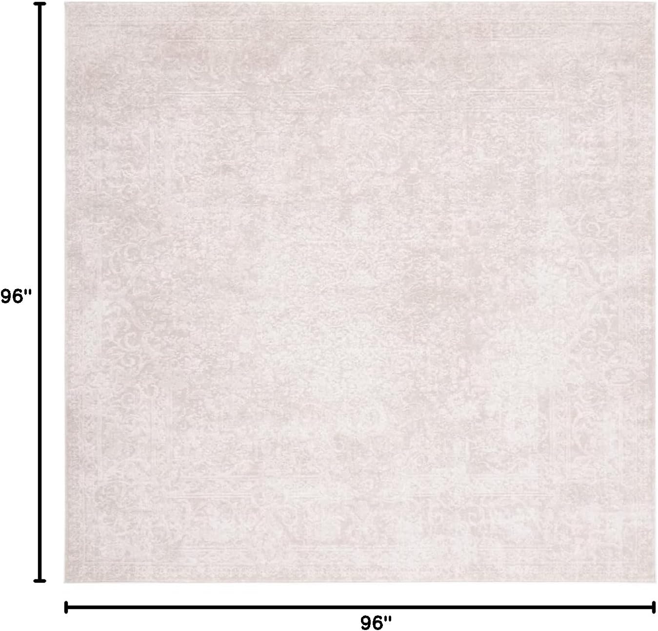 image:imageSAFAVIEH Area Rug 8x10 Reflection Collection Large Cream amp Ivory NonShedding amp Easy Cleaning Ideal for Living Room Bedroom Dining Space RFT664DCremeIvory