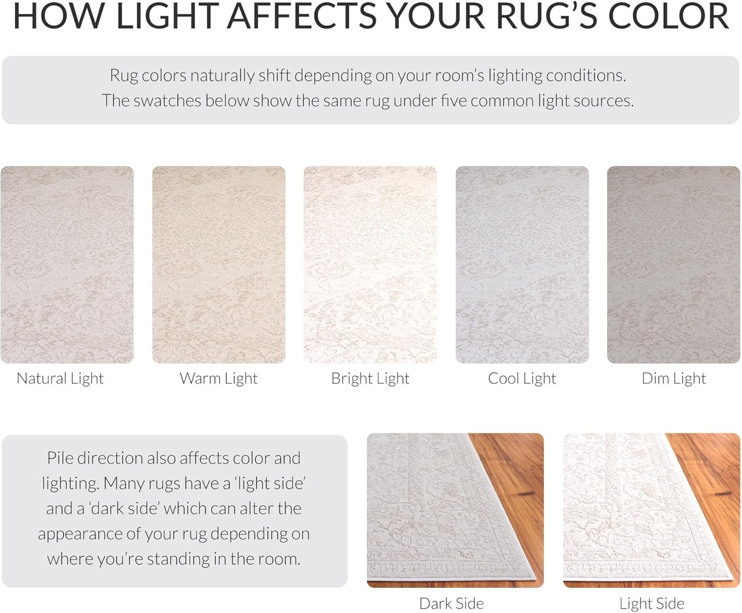image:imageSAFAVIEH Area Rug 8x10 Reflection Collection Large Cream amp Ivory NonShedding amp Easy Cleaning Ideal for Living Room Bedroom Dining Space RFT664DCremeIvory