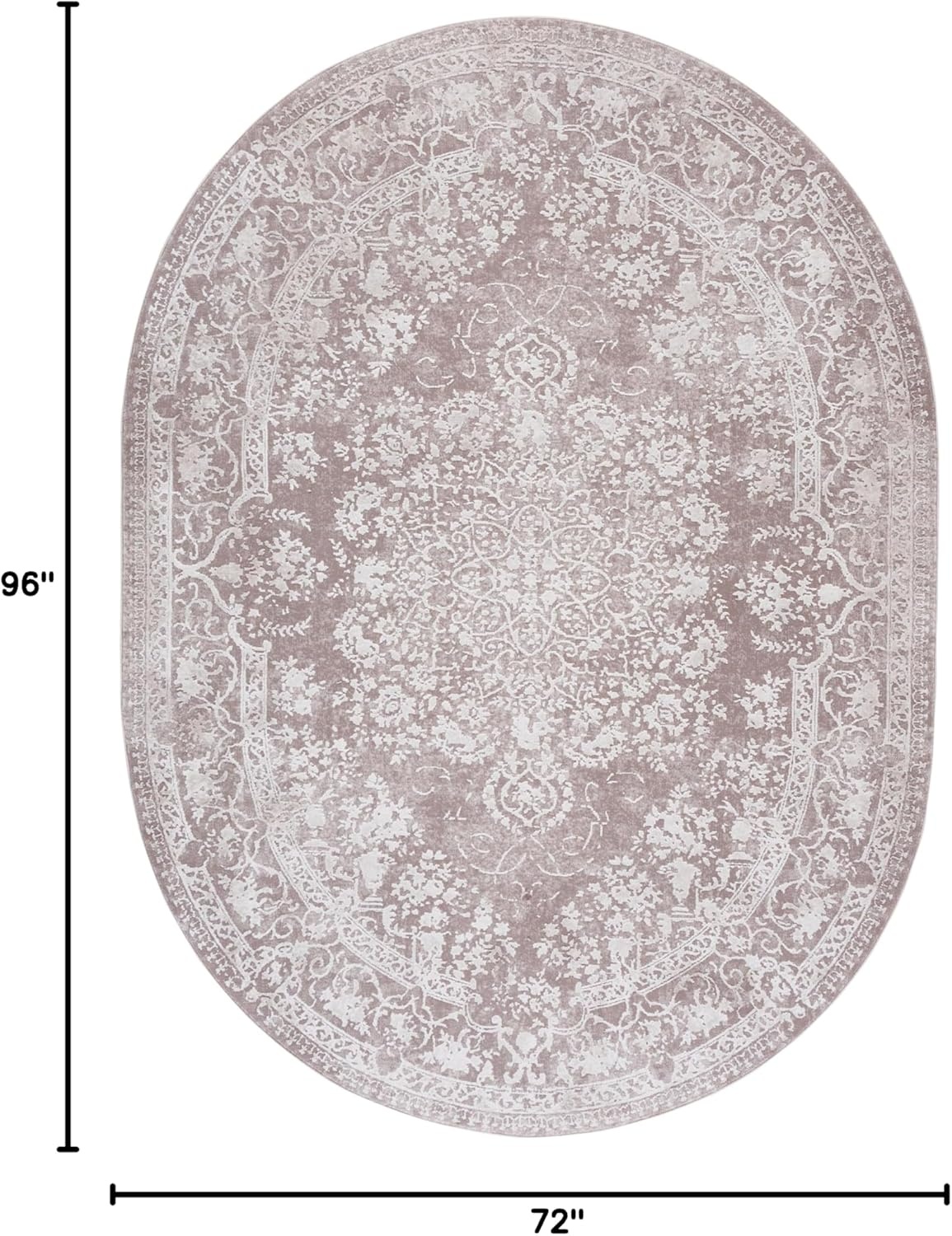 image:imageSAFAVIEH Area Rug 8x10 Reflection Collection Large Cream amp Ivory NonShedding amp Easy Cleaning Ideal for Living Room Bedroom Dining Space RFT664DBeigeCream