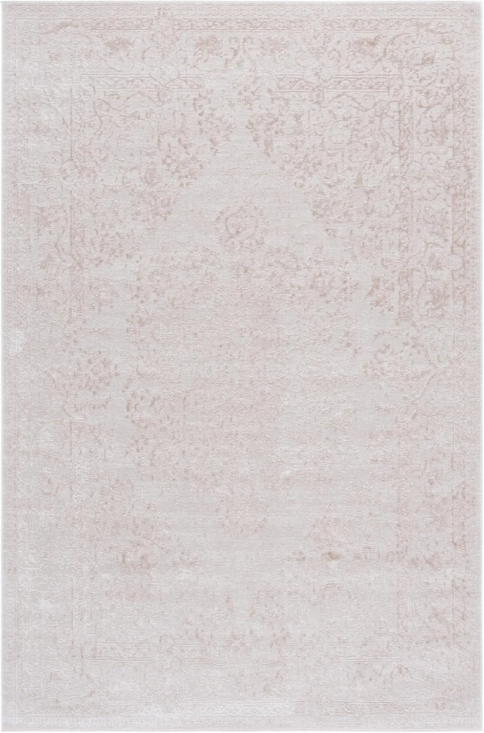 image:imageSAFAVIEH Area Rug 8x10 Reflection Collection Large Cream amp Ivory NonShedding amp Easy Cleaning Ideal for Living Room Bedroom Dining Space RFT664DCremeIvory