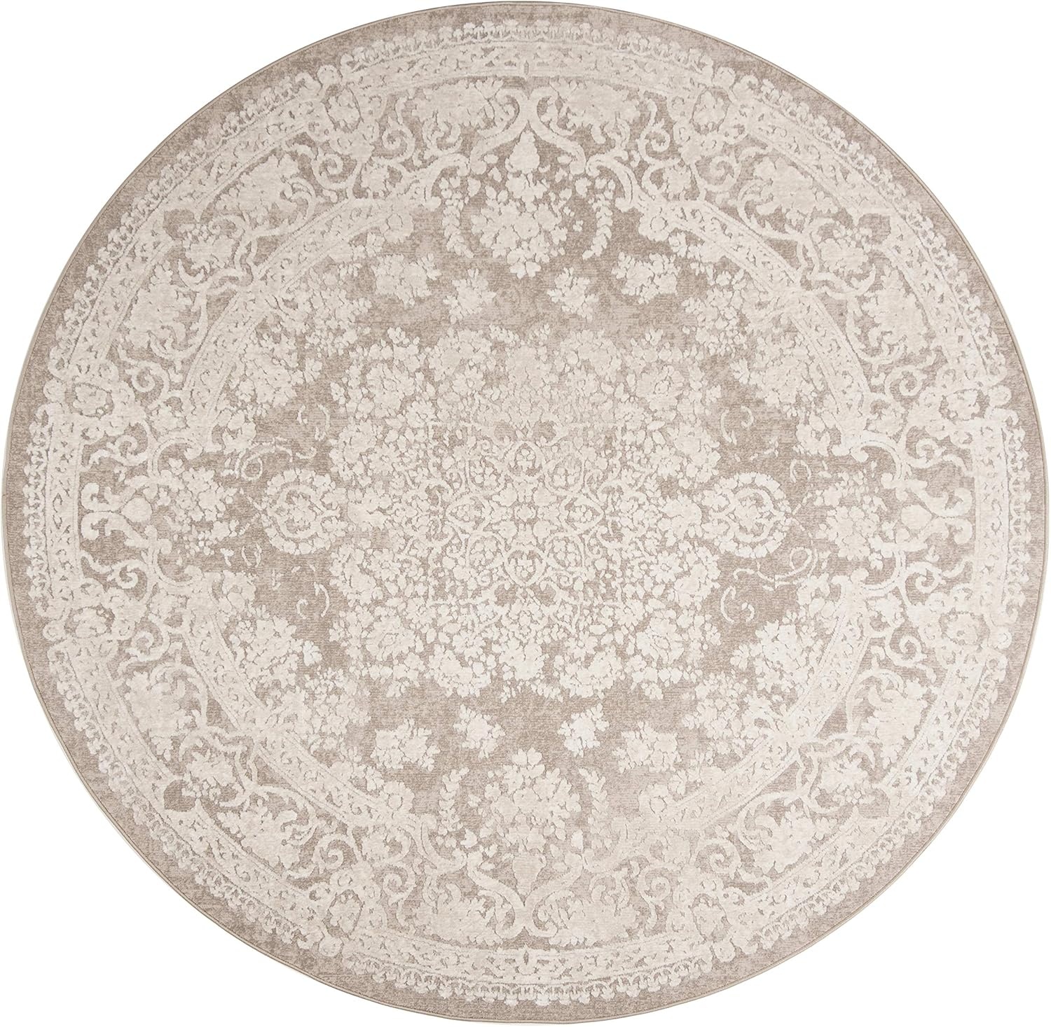 image:imageSAFAVIEH Area Rug 8x10 Reflection Collection Large Cream amp Ivory NonShedding amp Easy Cleaning Ideal for Living Room Bedroom Dining Space RFT664DBeigeCream