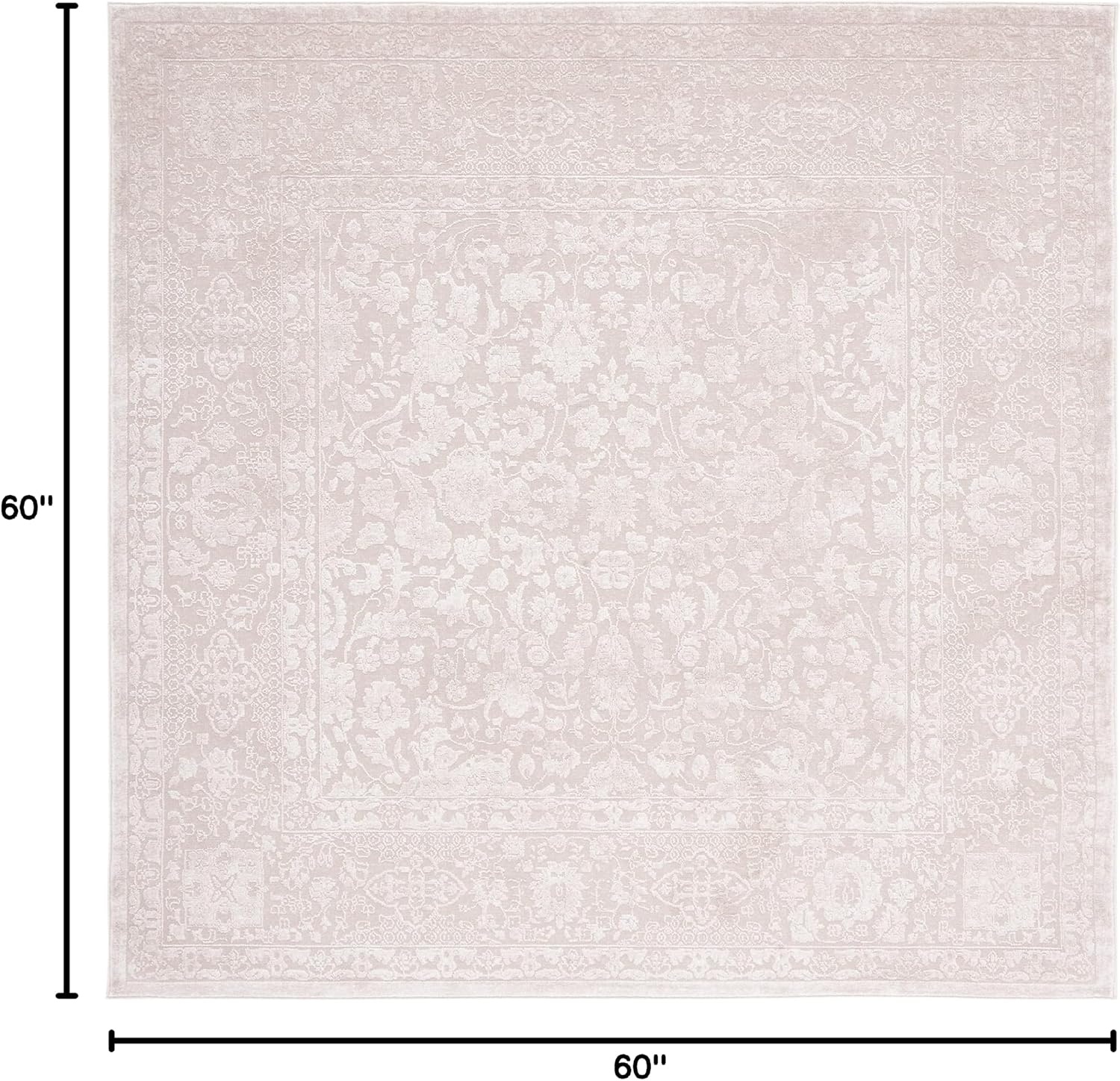 image:imageSAFAVIEH Area Rug 8x10 Reflection Collection Large Cream amp Ivory NonShedding amp Easy Cleaning Ideal for Living Room Bedroom Dining Space RFT667DCremeIvory