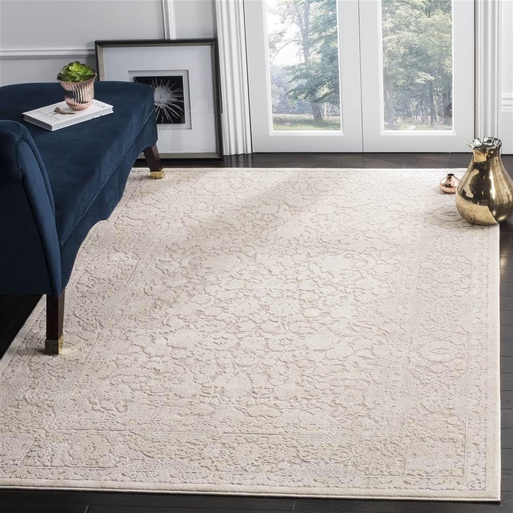 image:imageSAFAVIEH Area Rug 8x10 Reflection Collection Large Cream amp Ivory NonShedding amp Easy Cleaning Ideal for Living Room Bedroom Dining Space RFT667DBeigeCream