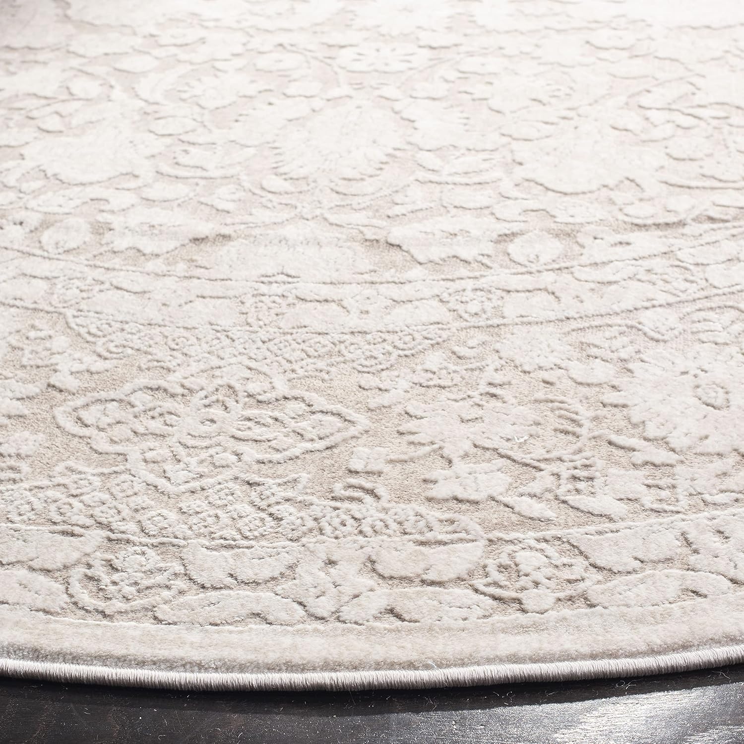 image:imageSAFAVIEH Area Rug 8x10 Reflection Collection Large Cream amp Ivory NonShedding amp Easy Cleaning Ideal for Living Room Bedroom Dining Space RFT667DBeigeCream
