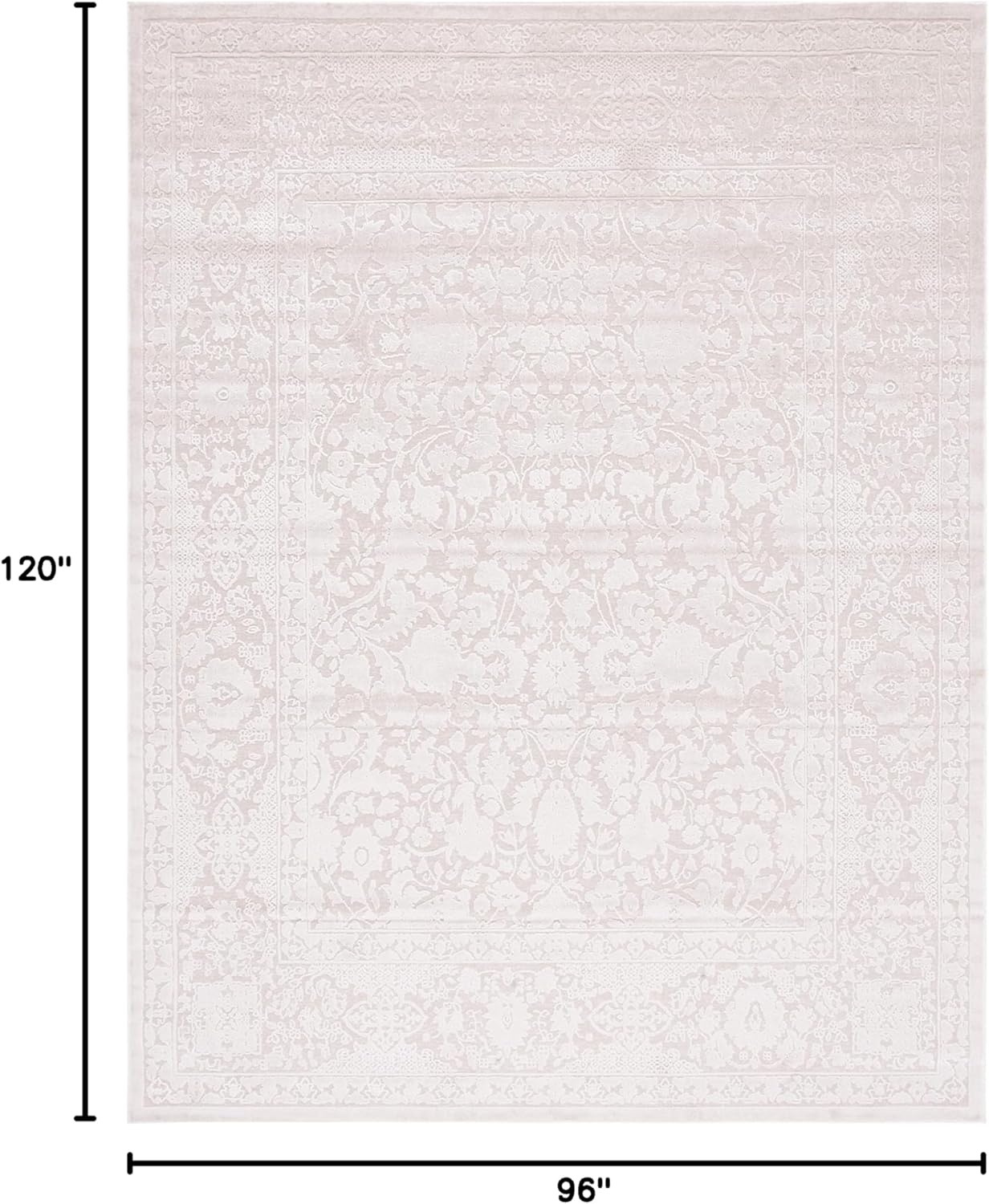image:imageSAFAVIEH Area Rug 8x10 Reflection Collection Large Cream amp Ivory NonShedding amp Easy Cleaning Ideal for Living Room Bedroom Dining Space RFT667DCremeIvory