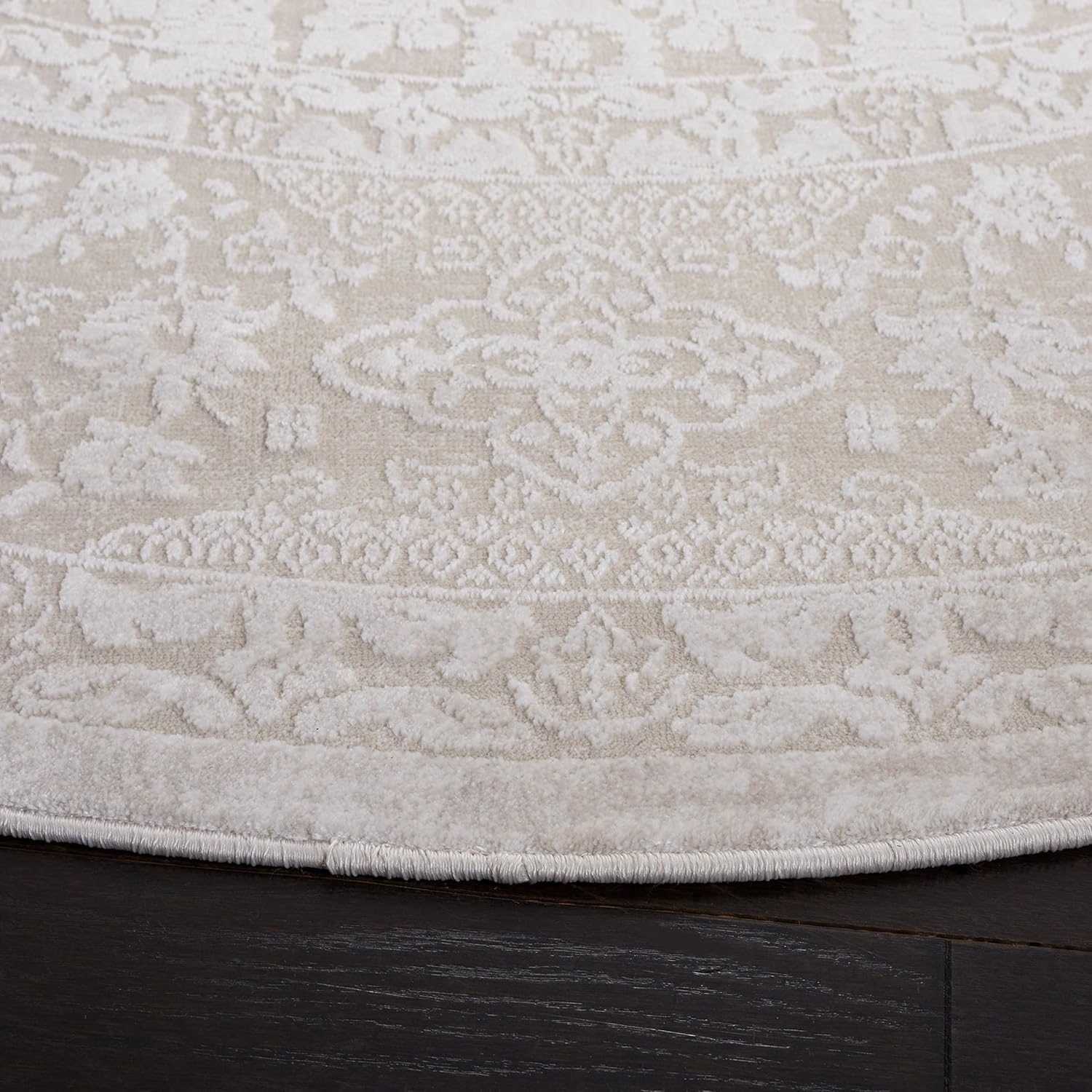 image:imageSAFAVIEH Area Rug 8x10 Reflection Collection Large Cream amp Ivory NonShedding amp Easy Cleaning Ideal for Living Room Bedroom Dining Space RFT667DCremeIvory