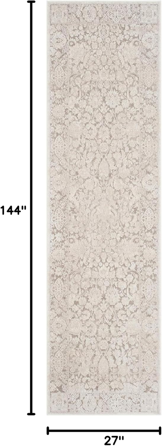 image:imageSAFAVIEH Area Rug 8x10 Reflection Collection Large Cream amp Ivory NonShedding amp Easy Cleaning Ideal for Living Room Bedroom Dining Space RFT667DBeigeCream