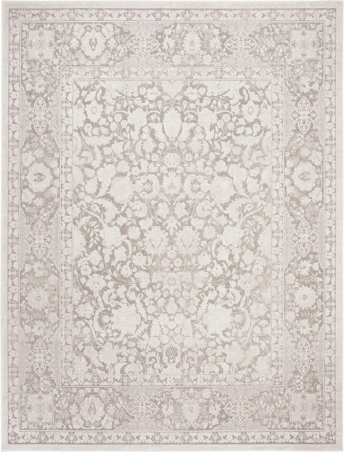 image:imageSAFAVIEH Area Rug 8x10 Reflection Collection Large Cream amp Ivory NonShedding amp Easy Cleaning Ideal for Living Room Bedroom Dining Space RFT667DBeigeCream