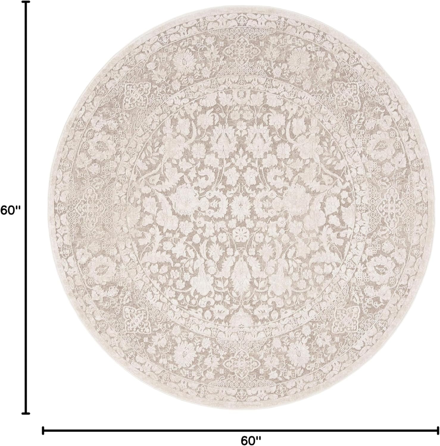 image:imageSAFAVIEH Area Rug 8x10 Reflection Collection Large Cream amp Ivory NonShedding amp Easy Cleaning Ideal for Living Room Bedroom Dining Space RFT667DBeigeCream