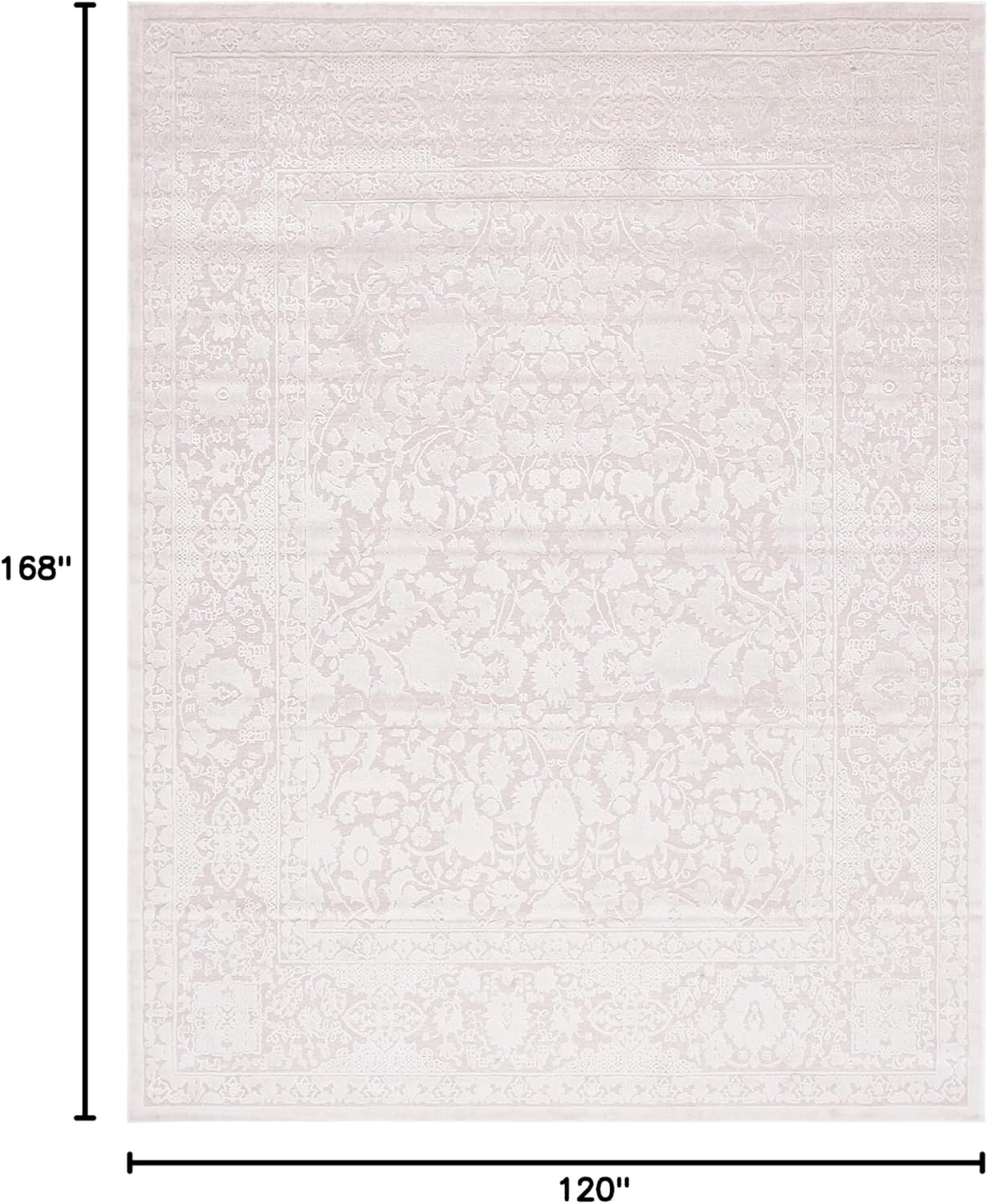 image:imageSAFAVIEH Area Rug 8x10 Reflection Collection Large Cream amp Ivory NonShedding amp Easy Cleaning Ideal for Living Room Bedroom Dining Space RFT667DCremeIvory