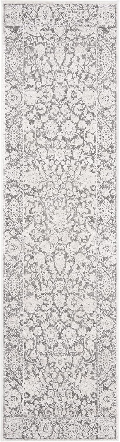 image:imageSAFAVIEH Area Rug 8x10 Reflection Collection Large Cream amp Ivory NonShedding amp Easy Cleaning Ideal for Living Room Bedroom Dining Space RFT667DDark GreyCream