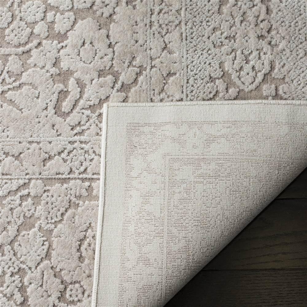 image:imageSAFAVIEH Area Rug 8x10 Reflection Collection Large Cream amp Ivory NonShedding amp Easy Cleaning Ideal for Living Room Bedroom Dining Space RFT667DBeigeCream