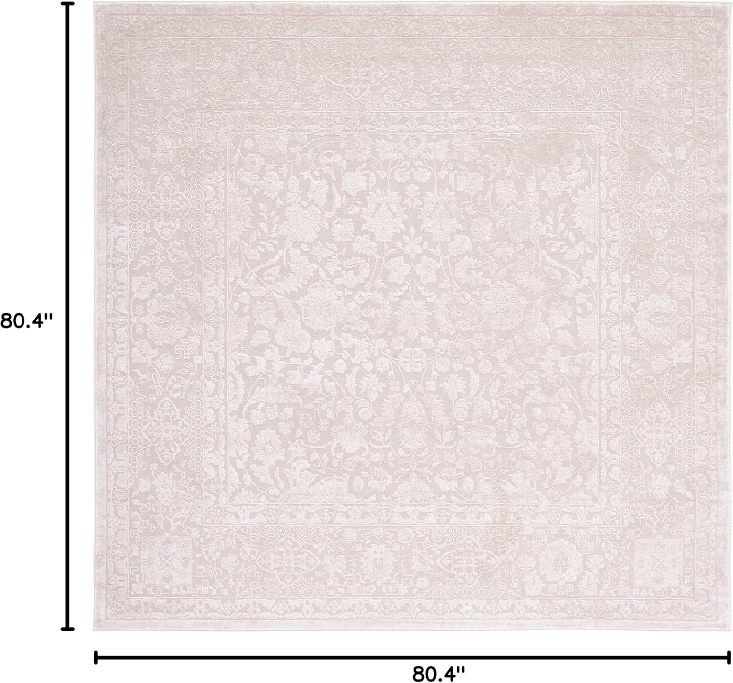 image:imageSAFAVIEH Area Rug 8x10 Reflection Collection Large Cream amp Ivory NonShedding amp Easy Cleaning Ideal for Living Room Bedroom Dining Space RFT667DCremeIvory