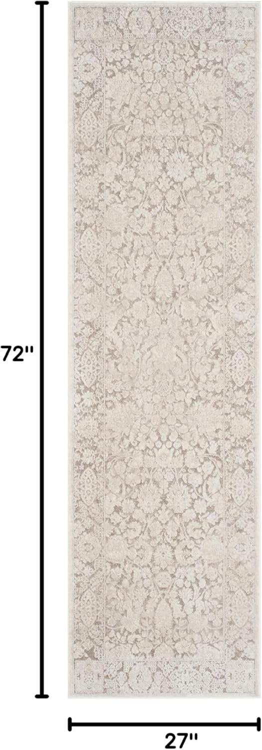image:imageSAFAVIEH Area Rug 8x10 Reflection Collection Large Cream amp Ivory NonShedding amp Easy Cleaning Ideal for Living Room Bedroom Dining Space RFT667DBeigeCream