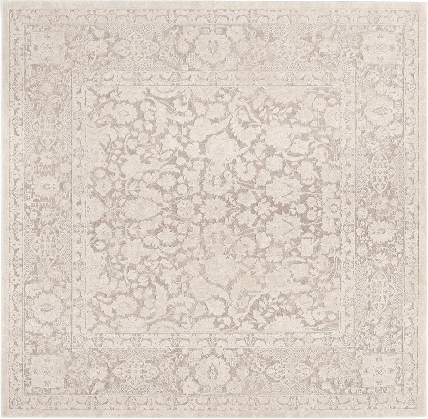 image:imageSAFAVIEH Area Rug 8x10 Reflection Collection Large Cream amp Ivory NonShedding amp Easy Cleaning Ideal for Living Room Bedroom Dining Space RFT667DBeigeCream