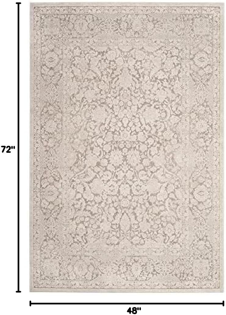 image:imageSAFAVIEH Area Rug 8x10 Reflection Collection Large Cream amp Ivory NonShedding amp Easy Cleaning Ideal for Living Room Bedroom Dining Space RFT667DBeigeCream