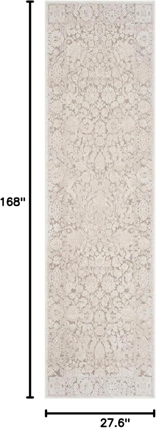 image:imageSAFAVIEH Area Rug 8x10 Reflection Collection Large Cream amp Ivory NonShedding amp Easy Cleaning Ideal for Living Room Bedroom Dining Space RFT667DBeigeCream