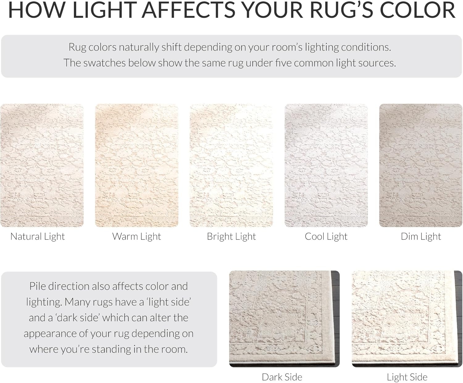 image:imageSAFAVIEH Area Rug 8x10 Reflection Collection Large Cream amp Ivory NonShedding amp Easy Cleaning Ideal for Living Room Bedroom Dining Space RFT667DBeigeCream