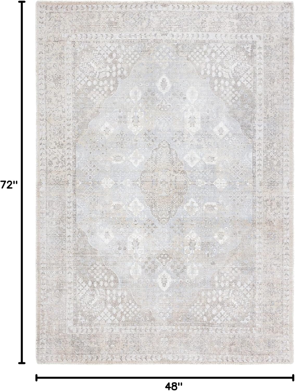 image:imageSAFAVIEH Area Rug 8x10 Restoration Vintage Collection Large Beige amp Sand Handmade Wool amp Viscose Ideal for Living Room Bedroom Office Dining Space RVT703BBeigeSand