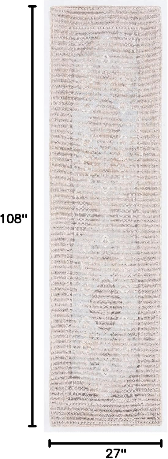 image:imageSAFAVIEH Area Rug 8x10 Restoration Vintage Collection Large Beige amp Sand Handmade Wool amp Viscose Ideal for Living Room Bedroom Office Dining Space RVT703BBeigeSand