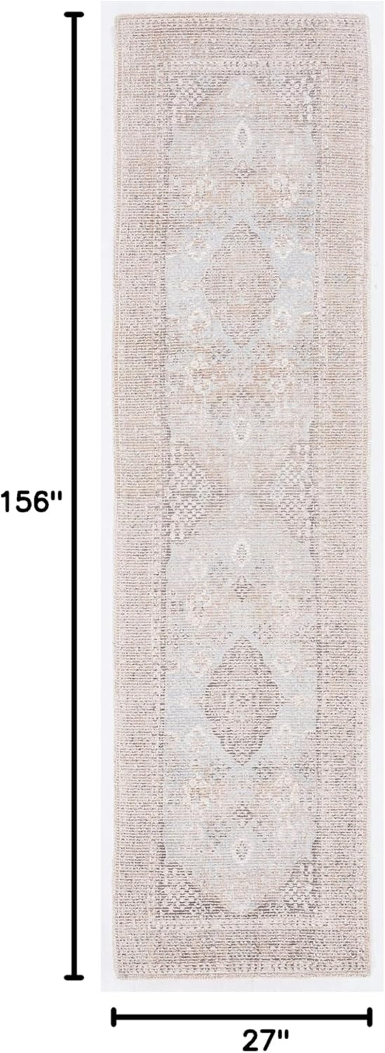 image:imageSAFAVIEH Area Rug 8x10 Restoration Vintage Collection Large Beige amp Sand Handmade Wool amp Viscose Ideal for Living Room Bedroom Office Dining Space RVT703BBeigeSand
