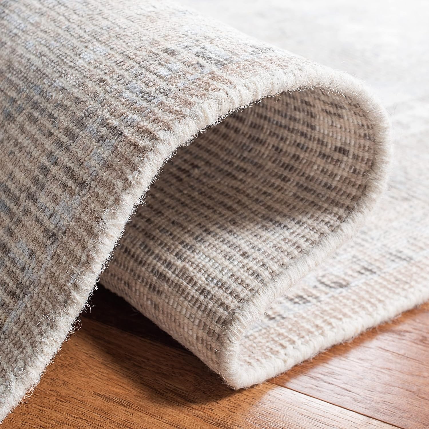 image:imageSAFAVIEH Area Rug 8x10 Restoration Vintage Collection Large Beige amp Sand Handmade Wool amp Viscose Ideal for Living Room Bedroom Office Dining Space RVT703BBeigeSand