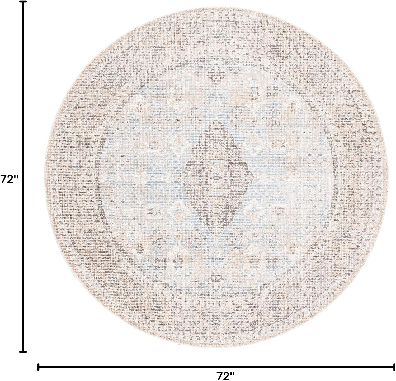 image:imageSAFAVIEH Area Rug 8x10 Restoration Vintage Collection Large Beige amp Sand Handmade Wool amp Viscose Ideal for Living Room Bedroom Office Dining Space RVT703BBeigeSand