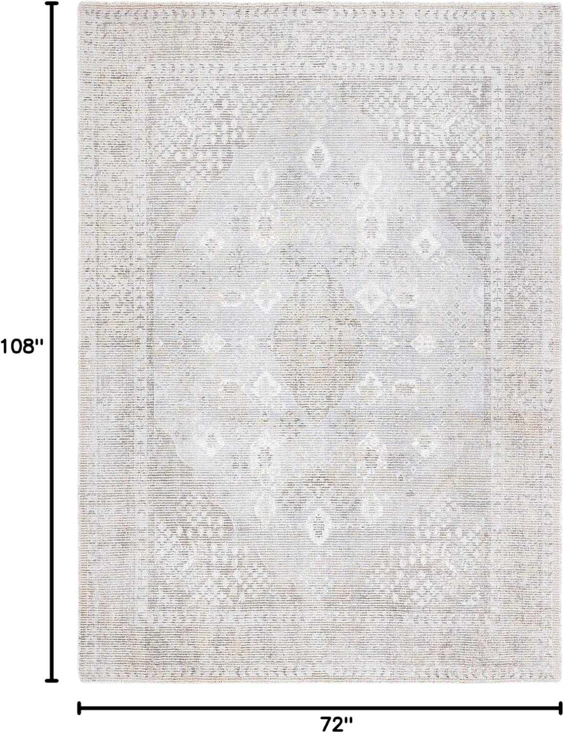 image:imageSAFAVIEH Area Rug 8x10 Restoration Vintage Collection Large Beige amp Sand Handmade Wool amp Viscose Ideal for Living Room Bedroom Office Dining Space RVT703BBeigeSand