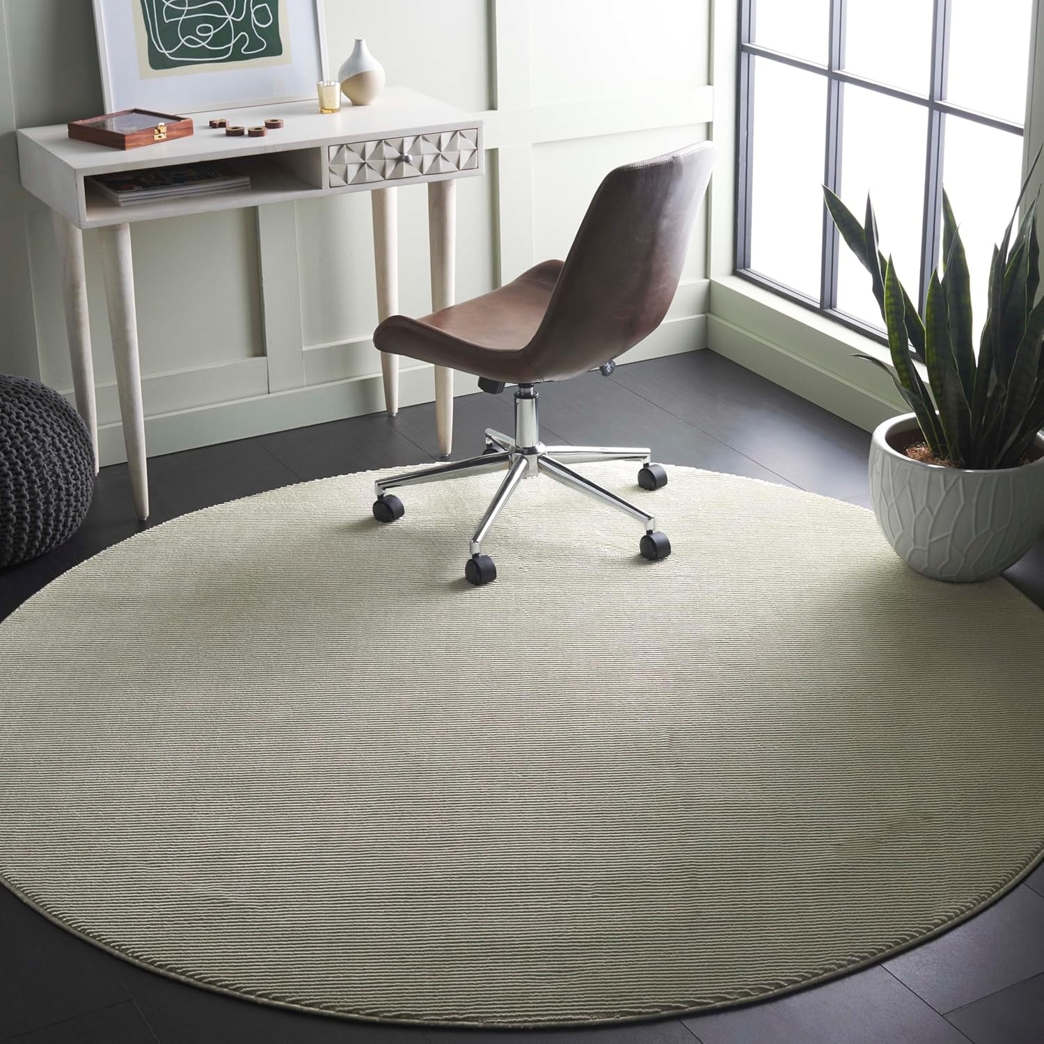 image:imageSAFAVIEH Area Rug 8x10 Revive Collection Large Green Solid Pattern NonShedding amp Easy Cleaning Ideal for Living Room Bedroom Office Dining Space REV102YSage