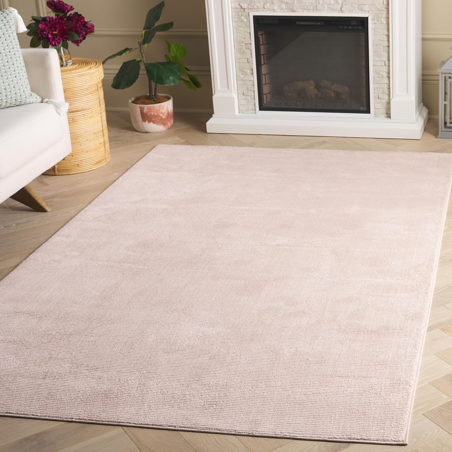 image:imageSAFAVIEH Area Rug 8x10 Revive Collection Large Green Solid Pattern NonShedding amp Easy Cleaning Ideal for Living Room Bedroom Office Dining Space REV102YPink