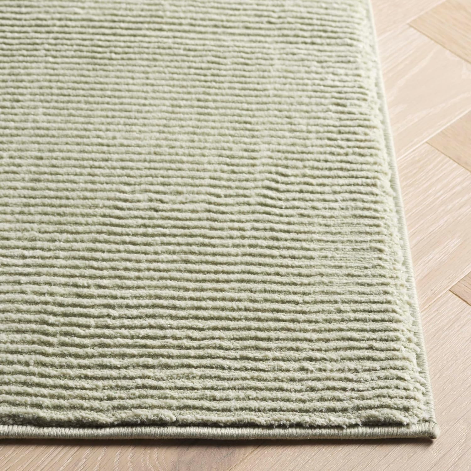 image:imageSAFAVIEH Area Rug 8x10 Revive Collection Large Green Solid Pattern NonShedding amp Easy Cleaning Ideal for Living Room Bedroom Office Dining Space REV102YSage