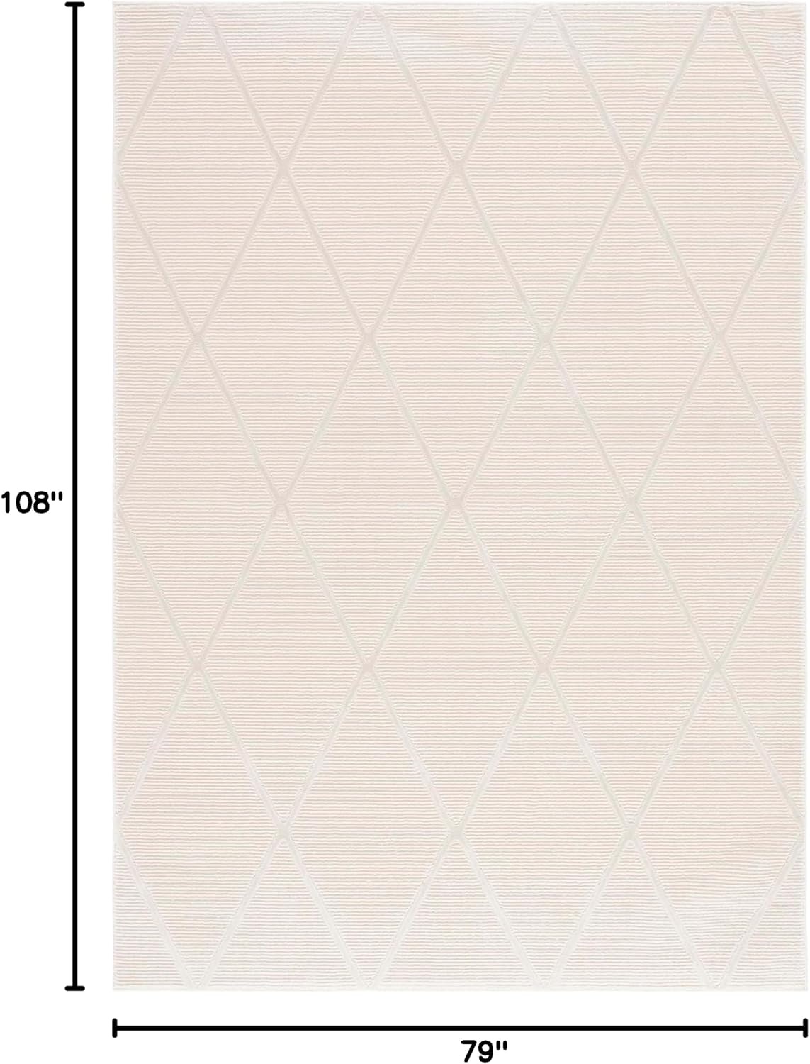 image:imageSAFAVIEH Area Rug 8x10 Revive Collection Large Green Trellis Pattern NonShedding amp Easy Cleaning Ideal for Living Room Bedroom Office Dining Space REV104YIvory